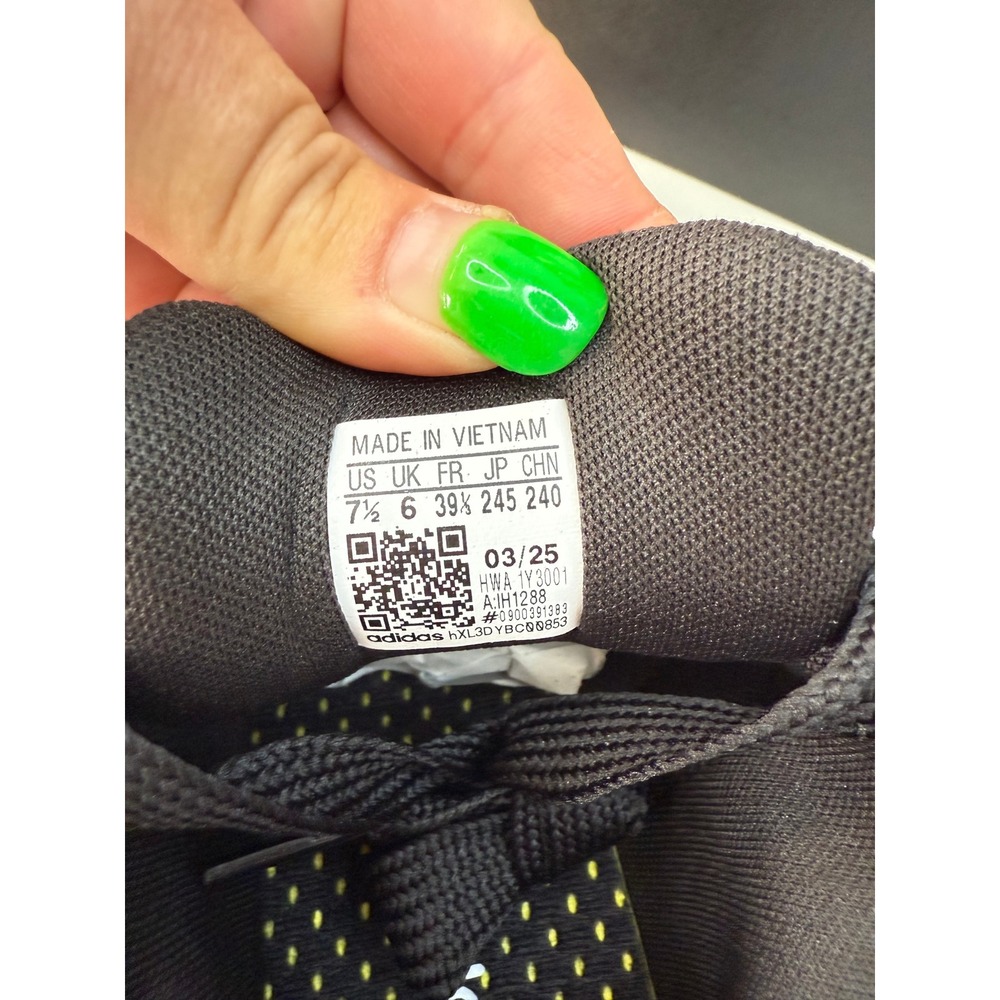 Adidas Grand Court Alpha 00s Black Yellow Suede Sneakers IH1288‎ Womens 7.5 New - Picture 5 of 8